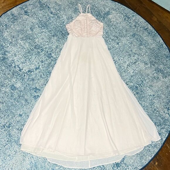 Anthropologie BHLDN, Blush Bridesmaid Dress, Heavily Altered into Maternity Gown - Picture 3 of 10